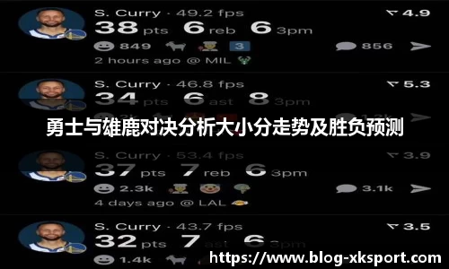 勇士与雄鹿对决分析大小分走势及胜负预测